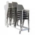 Plateau roulant pour chaise pliable et emplilable Plateau roulant pour chaise pliable et emplilable