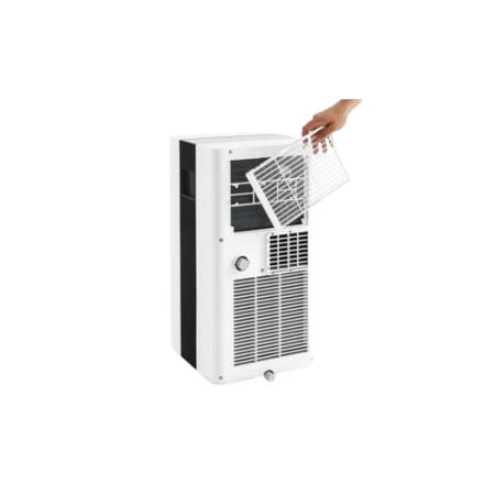 Climatiseur mobile silencieux - 3 modes de fonctionnement : refroidissement - ventilation - déshumidification Climatiseur mobile silencieux - 3 modes de fonctionnement : refroidissement - ventilation - déshumidification