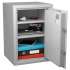 Coffre-fort ignifuge pour documents financiers. Coffre-fort ignifuge pour documents financiers.