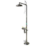 Combiné douche et laveur d'yeux en inox Combiné douche et laveur d'yeux en inox