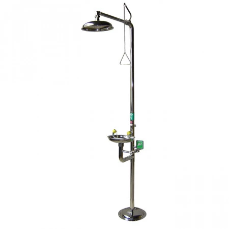 Combiné douche et laveur d'yeux en inox Combiné douche et laveur d'yeux en inox