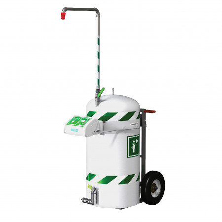 Douche de sécurité autonome et mobile 114 litres