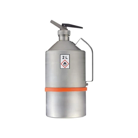 Bidon de sécurité en acier inoxydable très haute résistance avec robinet doseur Bidon de sécurité en acier inoxydable très haute résistance avec robinet doseur
