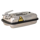 Jerrican de sécurité en acier inoxydable haute résistance avec robinet doseur Jerrican de sécurité en acier inoxydable haute résistance avec robinet doseur