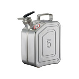 Jerrican de sécurité en acier inoxydable très haute résistance avec robinet doseur Jerrican de sécurité en acier inoxydable très haute résistance avec robinet doseur