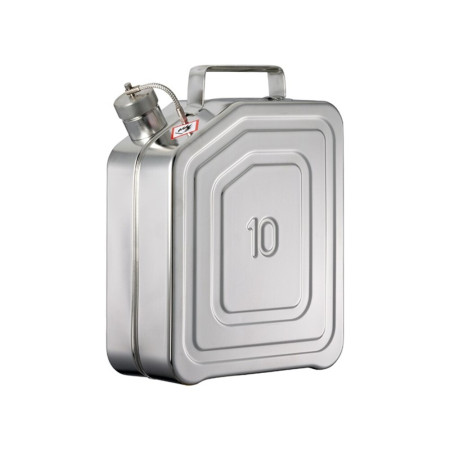 Jerrican de transport en acier inoxydable. 10 litres Jerrican de transport en acier inoxydable. 10 litres