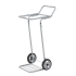 Chariot de voirie roues plastique Chariot de voirie roues plastique