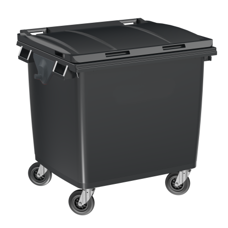 Conteneur poubelle 1000L en plastique recyclé Conteneur poubelle 1000L en plastique recyclé