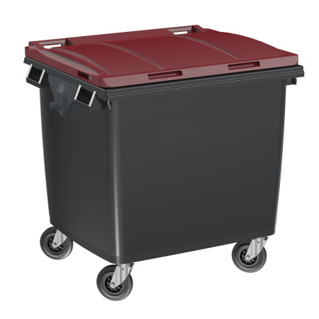 Conteneur à déchets 1000 litres en plastique recyclé Conteneur à déchets 1000 litres en plastique recyclé