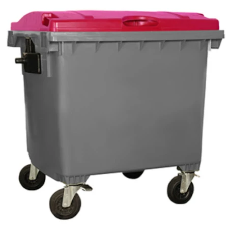 Conteneur pour le tri 1100 litres couvercle rouge Conteneur pour le tri 1100 litres couvercle rouge