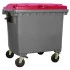 Conteneur pour le tri 1100 litres couvercle rouge Conteneur pour le tri 1100 litres couvercle rouge