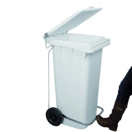 Conteneur poubelle 120L à pédale HACCP Conteneurs poubelles et