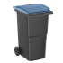 Poubelle 240 Litres avec couvercle bleu Poubelle 240 Litres avec couvercle bleu
