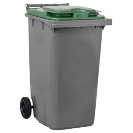 Conteneur poubelle 240L couvercle vert Conteneur poubelle 240L couvercle vert