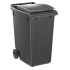 Conteneur poubelle 360L en plastique recyclé gris Conteneur poubelle 360L en plastique recyclé gris