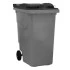 Poubelle conteneur 360L couvercle gris anthracite Poubelle conteneur 360L couvercle gris anthracite