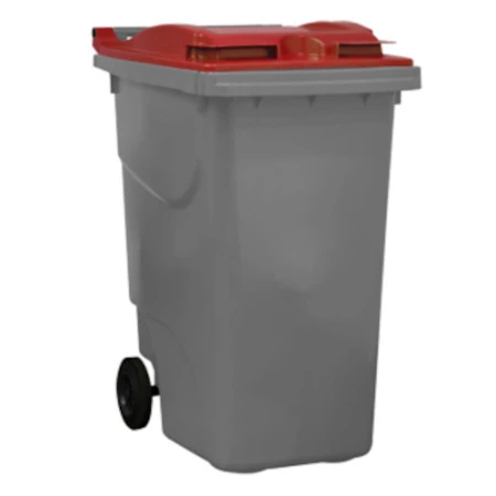 Bac roulant 360 litres couvercle rouge Bac roulant 360 litres couvercle rouge