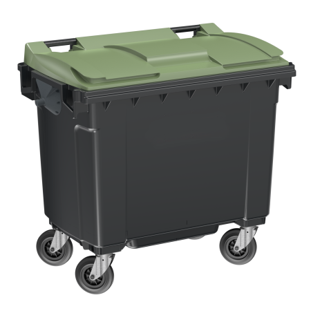 Poubelle en plastique recyclé 660 litres Poubelle en plastique recyclé 660 litres