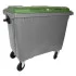 Conteneur poubelle 660 litres couvercle vert Conteneur poubelle 660 litres couvercle vert