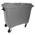 Poubelle conteneur 660 litres grise Poubelle conteneur 660 litres grise