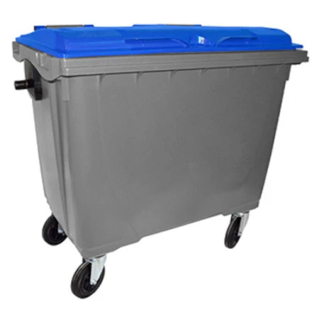 Conteneur poubelle 660L couvercle de couleurs Conteneur poubelle 660L couvercle de couleurs