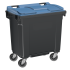 Bac à déchets 770 litres couvercle bleu Bac à déchets 770 litres couvercle bleu