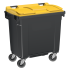 Container poubelle 770 litres couvercle jaune Container poubelle 770 litres couvercle jaune
