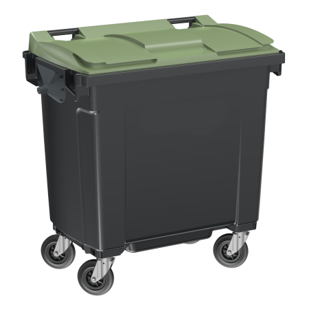 Conteneur poubelle 770L en plastique recyclé Conteneur poubelle 770L en plastique recyclé