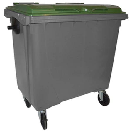 Conteneur poubelle 770 litres couvercle vert Conteneur poubelle 770 litres couvercle vert