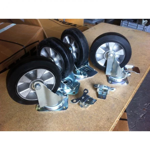 Lot De 4 Roues De Siège Pour Rameur - Poulies De Rechange 43 Mm - Compatibles Vélos D'appartement Et Machines De Fitness