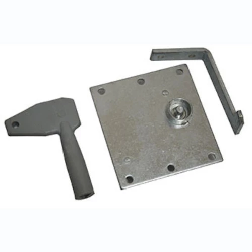 Serrure manuelle avec clé triangle Conteneurs poubelles et