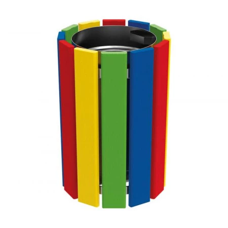 Corbeille en bois colorée pour enfants Corbeille en bois colorée pour enfants