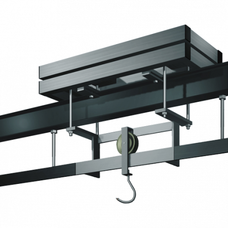 Balance aérienne en inox pour mono-rail