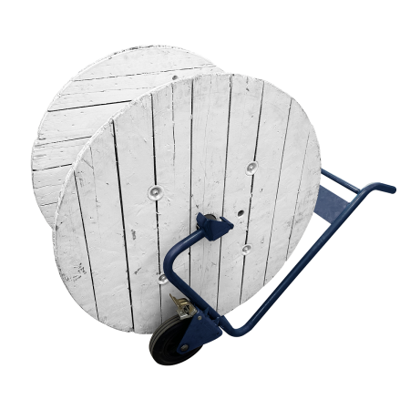 Dérouleur à Tuyau HAOTONG 600 M - Capacité 300 Kg - Pour Tuyaux Chauffage Sol 16-32 Mm - Acier
