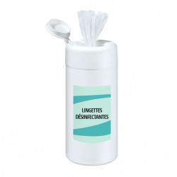 Pot de 110 lingettes désinfectantes pour surfaces et mains