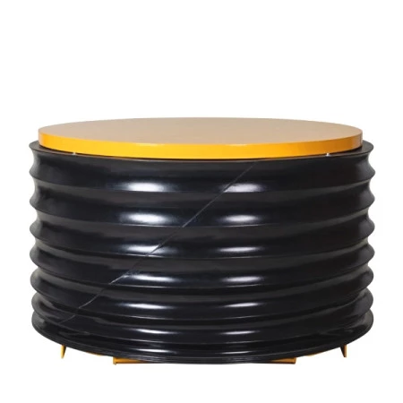 Table élévatrice manuelle avec plateau tournant à niveau constant 2000 kg - Avec soufflet de protection Table élévatrice manuelle avec plateau tournant à niveau constant 2000 kg - Avec soufflet de protection