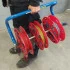 Dévidoir portatif pour 3 couronnes de fils Dévidoir portatif pour 3 couronnes de fils