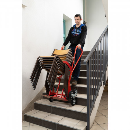 Spécialement conçu pour franchir des escaliers Spécialement conçu pour franchir des escaliers
