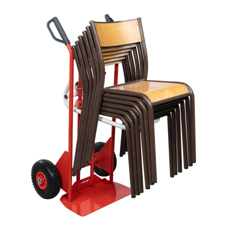 Diable porte-chaises à pelle réglable Diable porte-chaises à pelle réglable
