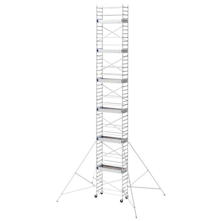 Echafaudage alu mobile - TUBESCA-COMABI - Hauteur hors tout : 3,13 à 13,13 m Echafaudage alu mobile - TUBESCA-COMABI - Hauteur hors tout : 3,13 à 13,13 m