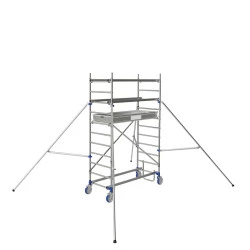 Echafaudage mobile alu - Longueur 2,4 m - TUBESCA-COMABI