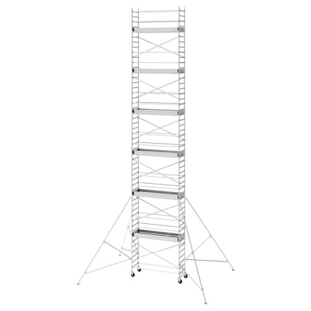 Echafaudage mobile - Long. hors tout sans stabilisateurs : 2,76 m Echafaudage mobile - Long. hors tout sans stabilisateurs : 2,76 m
