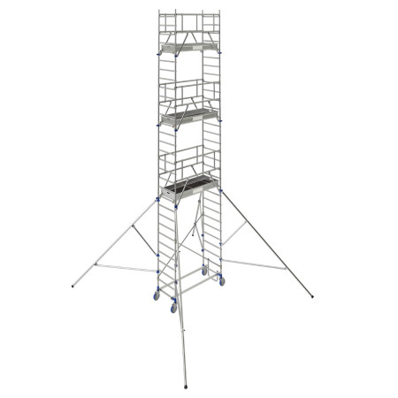 Echafaudage roulant alu Totem 2 Box 180 - Utilisation sur sol plat et dénivelé Echafaudage roulant alu Totem 2 Box 180 - Utilisation sur sol plat et dénivelé