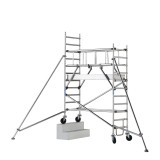 Echafaudage roulant alu Neolium 200 Box TUBESCA-COMABI - Hauteur accès/travail max. 14 m Echafaudage roulant alu Neolium 200 Box TUBESCA-COMABI - Hauteur accès/travail max. 14 m