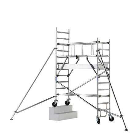 Echafaudage roulant alu Neolium 200 Box TUBESCA-COMABI - Hauteur accès/travail max. 14 m