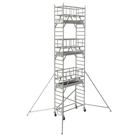 Echafaudage mobile alu Neolium 200 Box - Hauteur plancher/plate-forme max 12 m Echafaudage mobile alu Neolium 200 Box - Hauteur plancher/plate-forme max 12 m