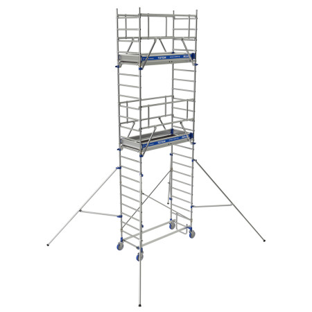 Echafaudage Marque TUBESCA-COMABI - Utilisation sur sol plat ou dénivelé Echafaudage Marque TUBESCA-COMABI - Utilisation sur sol plat ou dénivelé
