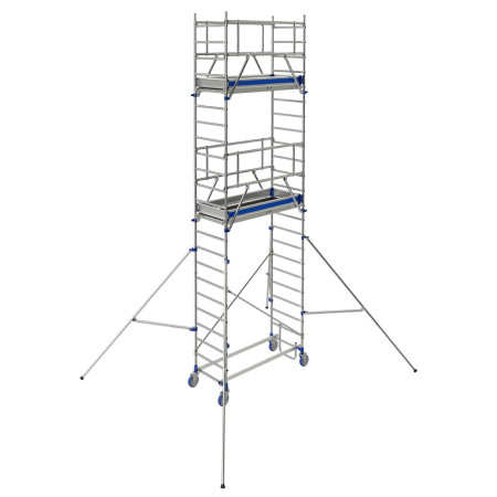 Echafaudage Totem 2 Line 180 - TUBESCA-COMABI - Larg. hors tout avec stabilisateurs : 3,8 à 5,25 m Echafaudage Totem 2 Line 180 - TUBESCA-COMABI - Larg. hors tout avec stabilisateurs : 3,8 à 5,25 m