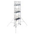 Echafaudage alu mobile - Long. hors tout sans stabilisateurs : 2,11 m Echafaudage alu mobile - Long. hors tout sans stabilisateurs : 2,11 m
