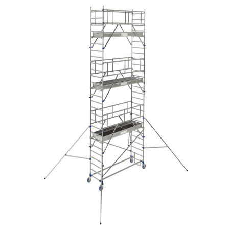 Echafaudage Totem 2 Box 250 - Larg. hors tout avec stabilisateurs : 4,3 à 5,5 m Echafaudage Totem 2 Box 250 - Larg. hors tout avec stabilisateurs : 4,3 à 5,5 m